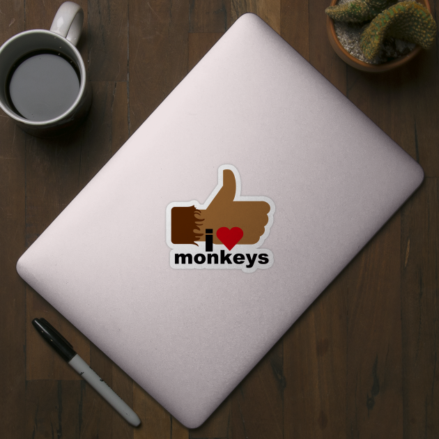 I Love Monkeys by MikeDelamont